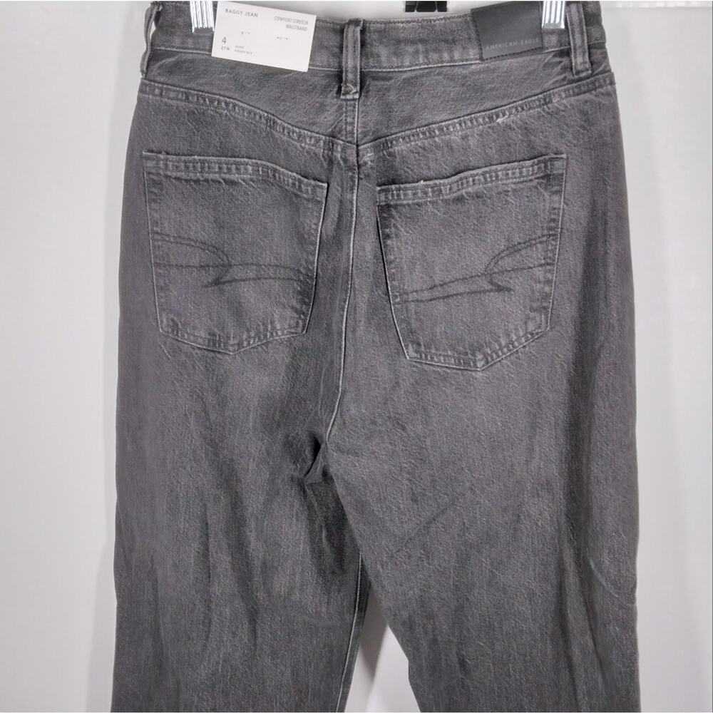 NWT American Eagle Baggy Highest Rise Jeans Black Wash size 27 Short - Picture 5 of 10